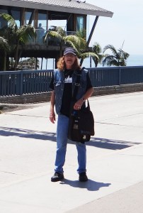 Dan at Santa Monica with Namba Bag
