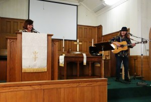 Pastor Cassie Wade introducing me