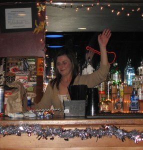 Samantha as we sang to her.